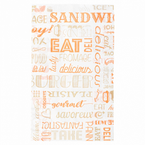 Sac Burger Parole Orange 14 + 7 X 22 Cm - Pack De 500 Unités - GelatoPro.fr