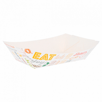 Barquette Carton Parole 2400G - 17 X 9.5 X 6.5 Cm - Pack De 100 Unités - GelatoPro.fr