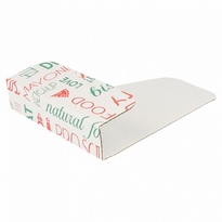 Carton Attrape Pizza Micro Cannelure Modèle Parole 12 X 22.3 Cm - Carton De 1600 Unités - GelatoPro.fr