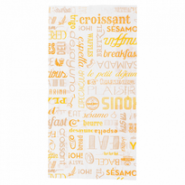 Sac À Croissants Parole 14 + 7 X 26 Cm - Pack De 500 Unités - GelatoPro.fr