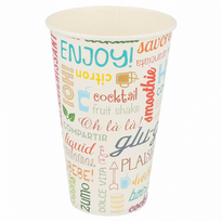 Gobelet En Carton Pour Boisson Froide Parole 36 Cl - Carton De 2000 Unités - GelatoPro.fr