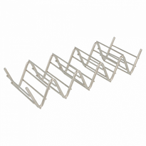 Rack De Rangement Pour 4 Ou 5 Tacos En Inox - 19,7X6,4X3,8Cm - Pack De 12 Unités - GelatoPro.fr