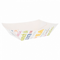 Barquette Carton Parole 1200G - 12 X 8.1 X 5.5 Cm - Pack De 100 Unités - GelatoPro.fr