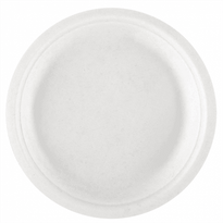 Assiette En Cellulose Naturelle Fibre De Canne À Sucre - Blanc - 18 Cm - Carton De 1000 Unités - GelatoPro.fr