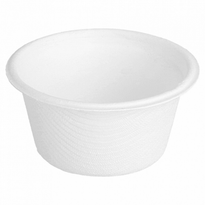 Pot À Sauce En Cellulose Naturelle Fibre De Canne À Sucre  - Blanc - 55 Ml - Carton De 1000 Unités - GelatoPro.fr