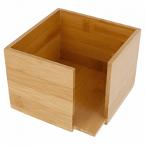 Distributeur En Bambou Pour Serviettes 20 X 20 Cm (Pliage : 1/4) - GelatoPro.fr