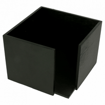 Distributeur En Bambou Noir Pour Serviettes 20 X 20 Cm (Pliage : 1/4) - GelatoPro.fr