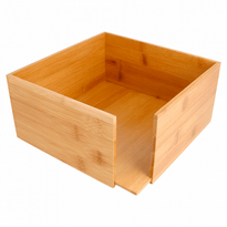 Distributeur En Bambou Pour Serviettes 40 X 40 Cm (Pliage : 1/4) - GelatoPro.fr