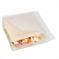 Sachet Blanc Ouvert Sur 2 Côtés 15X15.2 Cm  - Pack De 100 Unités - GelatoPro.fr