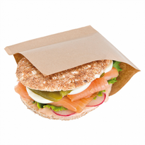 Sachet Kraft Ouvert Sur 2 Côtés 15X15.2 Cm  - Pack De 100 Unités - GelatoPro.fr