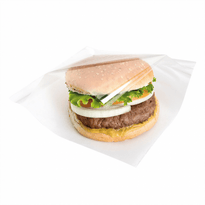 Sachet Blanc Avec Fenêtre Transparente Ouvert Sur 2 Côtés 19X19 Cm  - Pack De 100 Unités - GelatoPro.fr