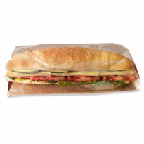 Sachet Kraft Avec Fenêtre Latérale Transparente 14+8X26 Cm  - Pack De 250 Unités - GelatoPro.fr