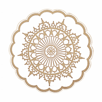 Dessous De Verre Baroque En Tissue 9 Cm - Carton De 3000 Unités - GelatoPro.fr