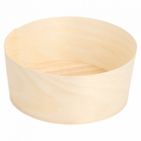 Récipient Rond En Bois De Pin 5.5X2.2 Cm - Carton De 2000 Unités - GelatoPro.fr