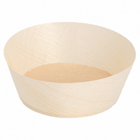 Récipient Rond En Bois De Pin 7X2.5 Cm - Carton De 1000 Unités - GelatoPro.fr