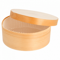 Mini Boîte Cyclindrique En Bambou Avec Couvercle 13X5Cm - Carton De 100 Unités - GelatoPro.fr