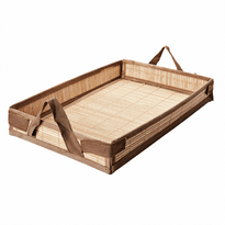 Plateau En Bambou 43X29X6.5 Cm - Vendu À L'Unité - GelatoPro.fr