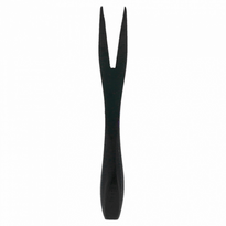 Fourchette Noir En Bambou 9 Cm - Pack De 50 Unités - GelatoPro.fr