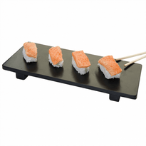 Planche De Présentation Noir En Bambou Pour Sushi Et Maki 50X23X2.5 Cm - GelatoPro.fr