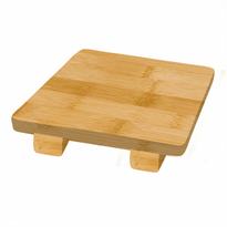 Planche De Présentation En Bambou Pour Sushi Et Maki 15X15X2.5 Cm - GelatoPro.fr