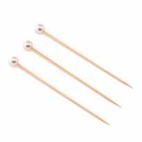 Pique En Bambou Perle 12 Cm - Pack De 100 Unités - GelatoPro.fr