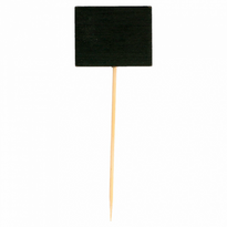 Pique En Bambou 9 Cm Avec Ardoise - Pack De 100 Unités - GelatoPro.fr