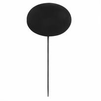 Pique En Bambou 18 Cm Avec Ardoise Ovale 8X6Cm - Pack De 5 Unités - GelatoPro.fr