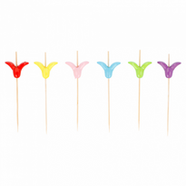 Pique En Bambou Tulipe 9Cm - Pack De 100 Unités - GelatoPro.fr
