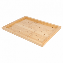 Plateau En Bambou Pour 25 Piques Type Golf 25X20 Cm - GelatoPro.fr