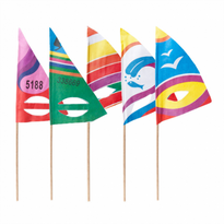 Décoration Pour Glaces Voiles Assorties - Pack De 100 Unités - GelatoPro.fr