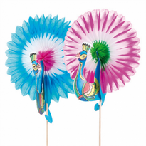 Décoration Pour Glaces Paon 12 Cm Assorties - Pack De 144 Unités - GelatoPro.fr