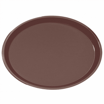Plateau De Service Antidérapants Ovale 67X55.5 Cm - Vendu À L'Unité - GelatoPro.fr