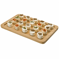 Plateau De Présentation En Bambou 32.5X26.5 Cm - GelatoPro.fr