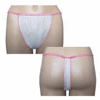 String Jetable En Spunbond Rose Pour Femme - Pack De 100 Unités - GelatoPro.fr