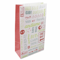 Sac Papier Sos Sans Anses 25 + 15 X 43.5 Cm Parole - Carton De 250 Unités - GelatoPro.fr