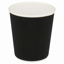 Gobelet Noir Double Paroi En Carton 18 Cl Pour Café Et Boissons Chaudes - Carton De 1000 Unités - GelatoPro.fr