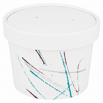 Récipient En Carton Double Paroi Avec Couvercle Modèle Volare 360 Ml - Carton De 250 Unités - GelatoPro.fr