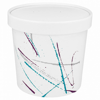 Récipient En Carton Double Paroi Avec Couvercle Modèle Volare 720 Ml - Carton De 250 Unités - GelatoPro.fr