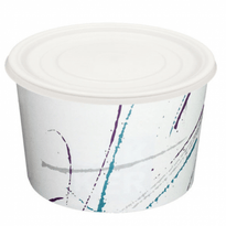 Couvercle Plat En Ps Pour Pot À Glace 650 Ml - Carton De 500 Unités - GelatoPro.fr