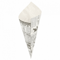 Cornet Papier 21 X 29 Cm Times 250 G - Pack De 250 Unités - GelatoPro.fr