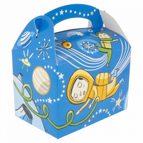 Boite Pour Les Enfants - Modèle Espace - Pour Vente À Emporter  17X16X10 Cm - Carton De 300 Unités - GelatoPro.fr