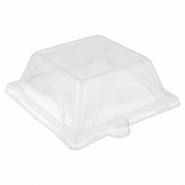 Couvercle En Pet Pour Référence 215.90 - 16.4X16.4X4 Cm - Carton De 500 Unités - GelatoPro.fr