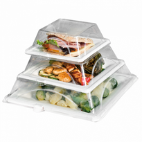 Couvercle En Pet Pour Référence 215.94 - 27X27X5 Cm - Carton De 150 Unités - GelatoPro.fr