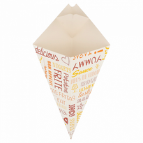Cornet Kangourou Avec Languette Pour Sauce En Carton Parole 250G - Pack De 200 Unités - GelatoPro.fr