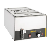Bain-Marie Avec Robinet Et Bacs Buffalo - GelatoPro.fr