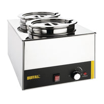 Bain-Marie Avec Pots Ronds Buffalo - GelatoPro.fr