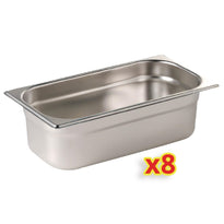 Lot De 8 Bacs Gn1/4 Vogue - GelatoPro.fr
