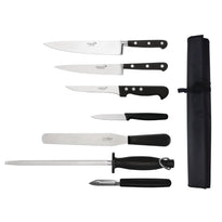 Ensemble 7 Couteaux Avec Étui Deglon Sabatier - GelatoPro.fr