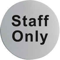 Signalétique De Porte Inox - Staff Only - GelatoPro.fr