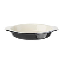 Plat À Gratin Ovale Noir Vogue 650Ml - GelatoPro.fr